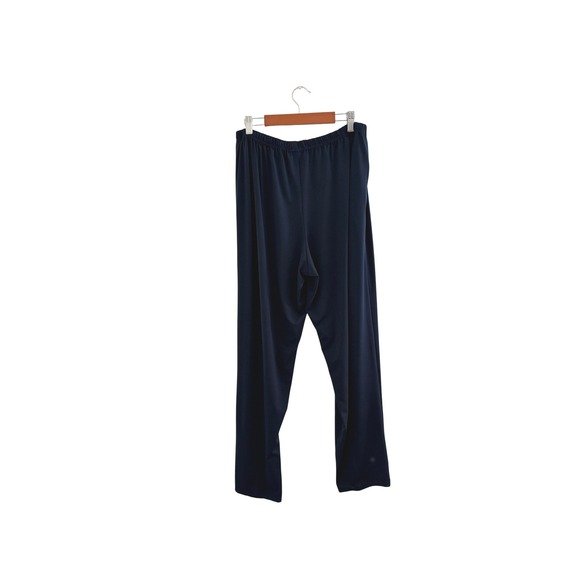 Planet by Lauren G Navy Blue Elastic Waist Straight Leg Pants Size 1 S USA - Picture 3 of 8